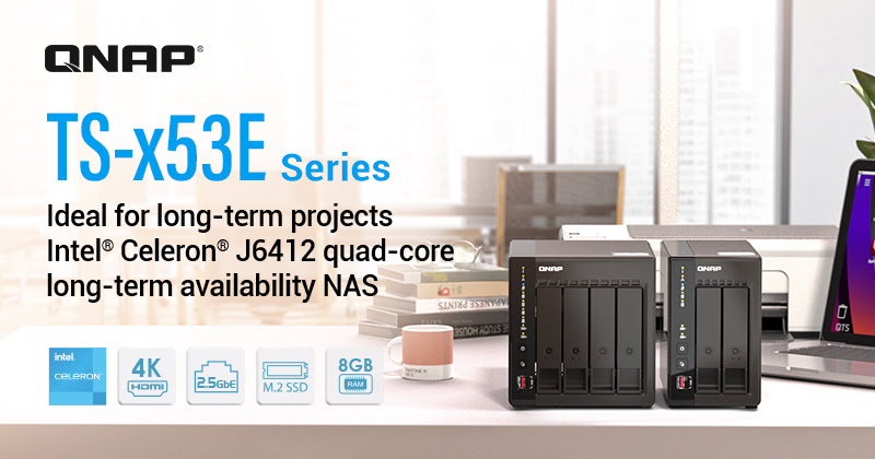 QNAP TS-253E та TS-453E – нові настільні мережеві сховища з довгостроковою доступністю